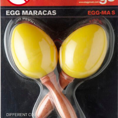 Par De Huevos Ritmicos Stagg Mango Corto En Blister-40 Gramos-Color Amarillo Segmsyw
