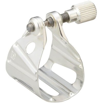 Abrazadera Bg Universal Para Saxo Alto-Tenor Metal Plateado-+ Cubre Boquilla L28Mj