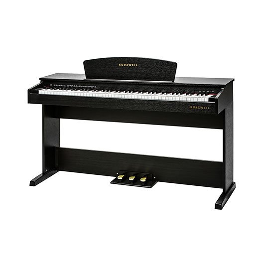 M70 PIANO KURZWEIL 88 NOTAS-16 DEMOS-64 VOCES POLIFONIA-USB-3 PEDALES-CON BANQUETA-COLOR MARRON M70SR