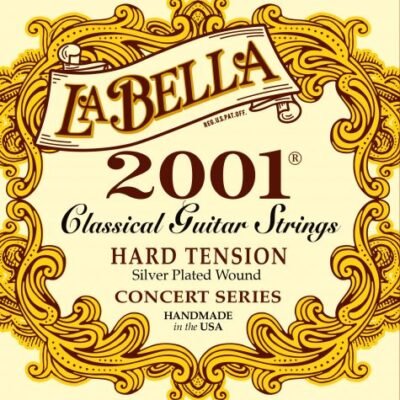 Encordado La Bella 2001 Profesional De Guitarra Clasica-Tension Alta 2001Ha