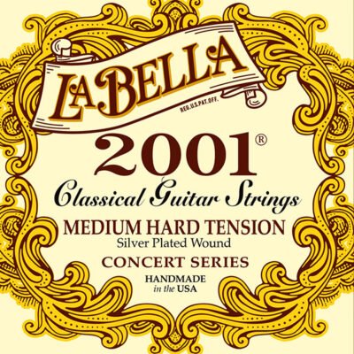 Encordado La Bella 2001 Profesional De Guitarra Clasica-Tension Media Alta 2001Mh