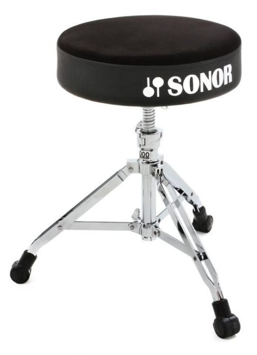 BANQUETA DE BATERIA SONOR SERIE 4000 GIRATORIA-CON SOPORTE PARA LLAVE DE AFINAR
