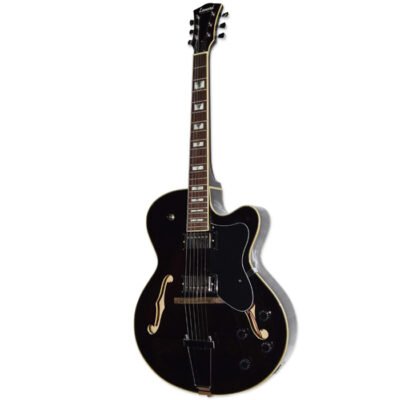 Guitarra Electrica Leonard De Caja Tipo Jazz - Color Negro Jz33Bk