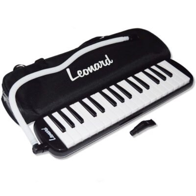Melodica Leonard 32 Notas Con Funda-Color Negro M32Abk
