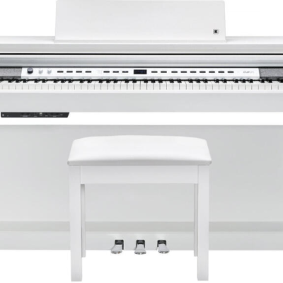 Piano Digital Kurzweil 88 Notas Con Mueble-28 Sonidos-256 Voces Polifonia-Bluetooth-Banqueta-Usb/Midi-Color Blanco Cupp1Wh