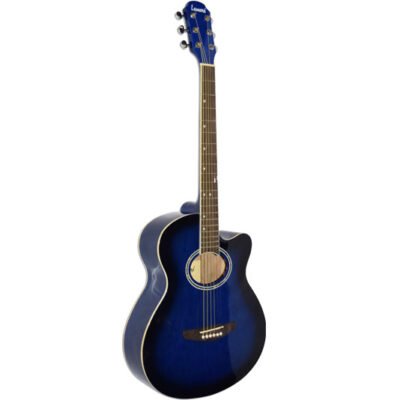 Guitarra Acustica Leonard Con Corte-Color Azul La267Bl