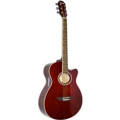 Guitarra Acustica Leonard Con Corte-Color Marron La267Wa