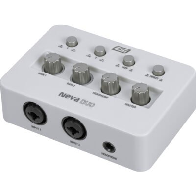 Placa De Audio Esi 2 Input/2 Output-Usb 3.1 24Bit/192Khz-48V Phantom -Usb-Inputs Mic-Guitarra-Linea Nevaduo