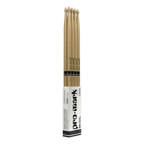 PACK X 4 UNIDADES-PALILLO PROMARK HICKORY 5A PUNTA MADERA