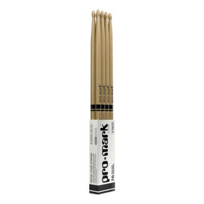 Pack X 4 Unidades-Palillo Promark Hickory 7A Punta Madera Tx7Aw4P