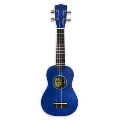 Ukelele Leonard Soprano Con Funda - Color Azul Sparkle Uk15Sbu