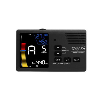 Metronomo Afinador Cherub 5 En 1-Metronomo-Afinador Cromatico-Sonido-Higrometro-Termometro Wmt565C