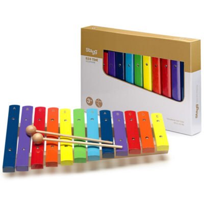 Xilofon Stagg De Madera 12 Notas De Colores-Con Golpeador Xyloj12