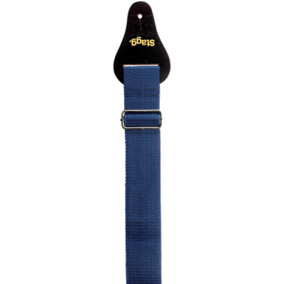 Correa Stagg De Soga Color Azul Bja006Bl