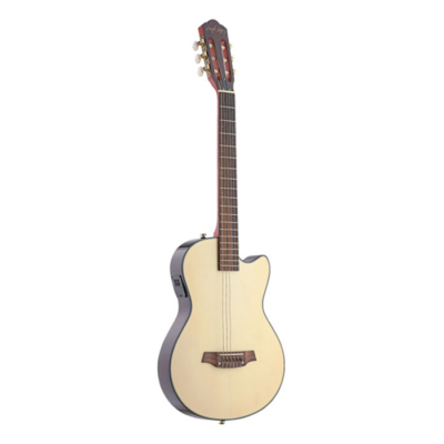 Guitarra Clasica 4/4 Con Ecualizador Y Corte-Cuerpo Pino Macizo-Trastiera Caoba-Color Natural Ec3000Cn