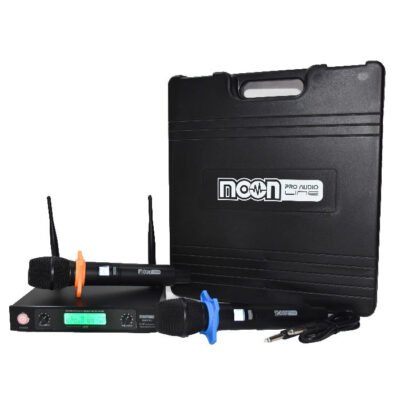 Microfono Inalambrico Doble De Mano Con Frecuencia Variable Honey511