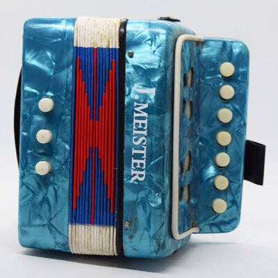 Acordeon J Meister Para Chicos  2 Bajos 7 Botones Color Azul Mc103Wbl