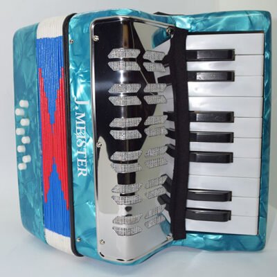 Acordeon J Meister Para Chicos  8 Bajos 17 Teclas Color Azul Mc104Wbl