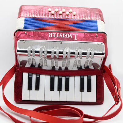 Acordeon J Meister Para Chicos  8 Bajos 17 Teclas Color Rojo Mc104Wrd