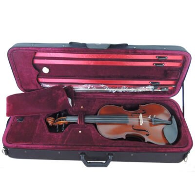 Violin Stradella 4/4-Tapa Pino Maciza Fully Carved-Estuche Rectangular Higrometro-Arco Mv141544