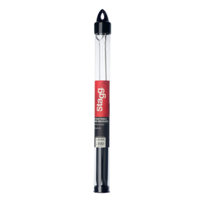 Escobillas Stagg De Metal Telescopica Con Agarre Plastico-Con Estuche Sbru20Rm