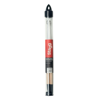 Escobillas Stagg De Metal Telescopica Agarre Madera-Con Estuche Sbru20Wm