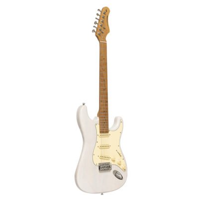 Guitarra Electrica Stagg Vintage Stratocaster-Diapason Maple-Color Blanco Ses55Whb