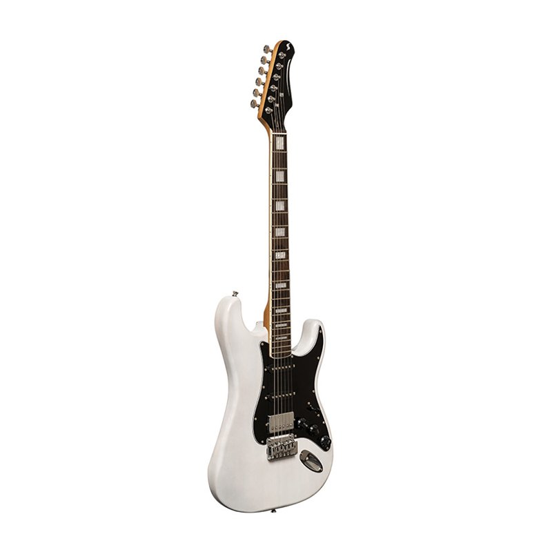 Guitarra Electrica Stagg Vintage Stratocaster-Mics 2 Singles Y 1 Humbucker-Color Blanco Ses60Whb