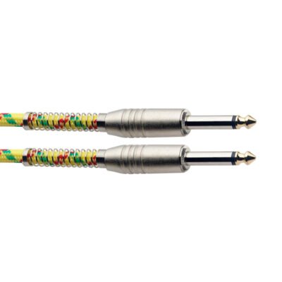 Cable Stagg De Tela Plug-Plug 6Mts Color Amarillo Sgc6Vtyl