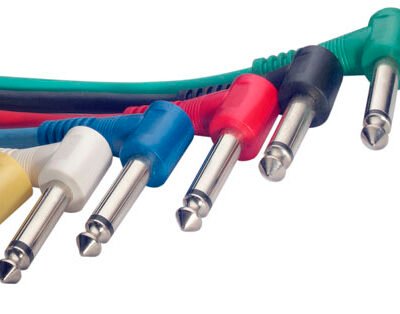 Cable Stagg Interpedal Plug Angular-Plug Angular 0.08Mts X 6 Unidades Spc008Le