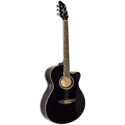 Guitarra Electroacustica Leonard Con Corte-Eq 5 Bandas-Color Negro La262Bkeq