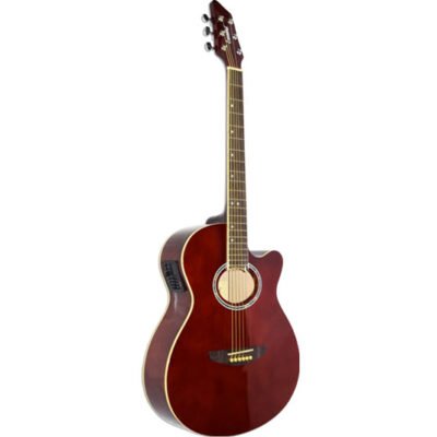 Guitarra Electroacustica Leonard Con Corte-Eq 5 Bandas-Color Marron La262Waeq