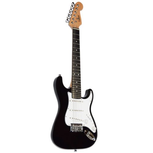 GUITARRA ELECTRICA LEONARD STRATOCASTER PARA CHICOS 1/2 - COLOR NEGRO