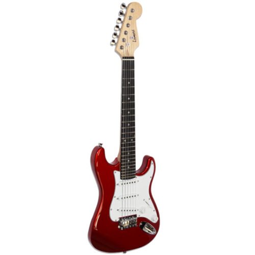 GUITARRA ELECTRICA LEONARD STRATOCASTER PARA CHICOS 1/2 - COLOR ROJO METALIZADO