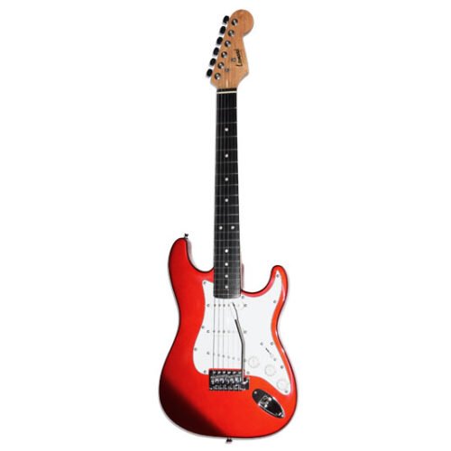 GUITARRA ELECTRICA LEONARD STRATOCASTER PARA CHICOS 3/4 - COLOR ROJO METALIZADO