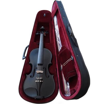 Violin Stradella 4/4-Tapa Pino Maciza-Estuche-Arco-Color Negro Mv141144Bk