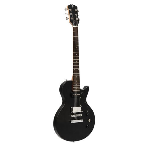 GUITARRA ELECTRICA STAGG LES PAUL P90-COLOR NEGRO