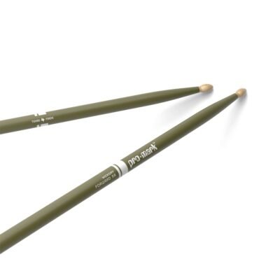 Palillo Promark Hickory 5A Punta Madera Color Verde Tx5Awgreen