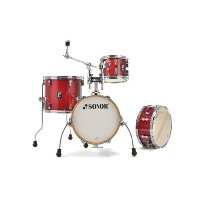 Bateria Sonor Aqx "Micro" Poplar-14"X13"-8"X7"- 13"X12"-Red.Madera 13"X6"-Color Red Moon Sparkle Aqxmicrorms