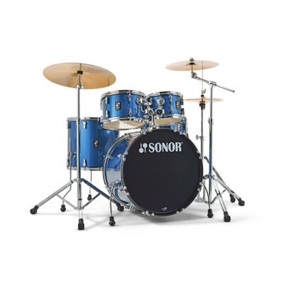 Bateria Sonor Aqx "Stage" Poplar-22"X16"-10"X7"-12"X8"- 16"X15"-Red.Madera 14"X5.5"-Inc Platillos B8 X 3-Hardware-Color Blue Ocean Sparkle Aqxstagebos