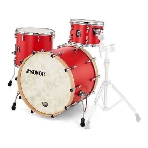 BATERIA SONOR SQ1 22X17.5",12X8",16X15"-MADERA BIRCH-COLOR HOT ROD RED
