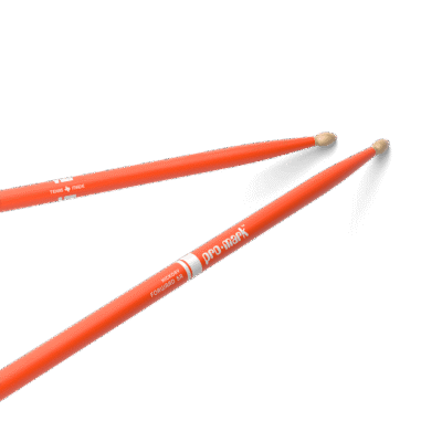 Palillo Promark Hickory 5A Punta Madera Color Naranja Tx5Aworange