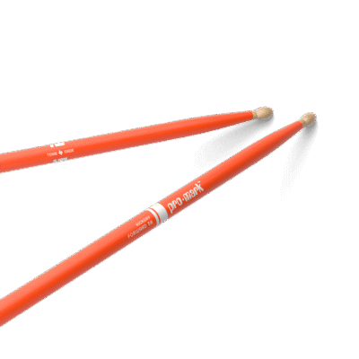 Palillo Promark Hickory 5B Punta Madera Color Naranja Tx5Bworange