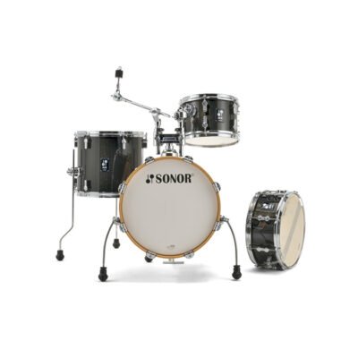 Bateria Sonor Aqx "Jungle" Poplar-16"X15"-10"X7"- 13"X12"-Red.Madera 13"X6"-Color Black Midnight Sparkle Aqxjunglebms