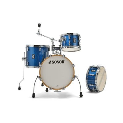 Bateria Sonor Aqx "Jungle" Poplar-16"X15"-10"X7"- 13"X12"-Red.Madera 13"X6"-Color Blue Ocean Sparkle Aqxjunglebos