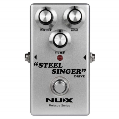 Pedal Overdrive Analogico Reissue Series Steel Singer Nux Nro-1