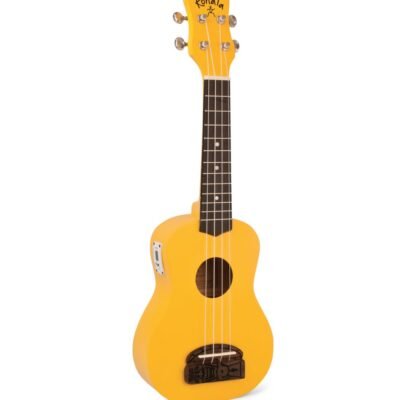 Kohala Ukelele Soprano Tiki Yellow W/Tuner Kt-Stye
