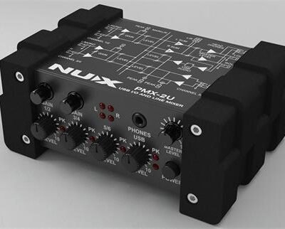 Mini Mixer Usb 6 Entradas Y 2 Salidas Nux Pmx-2U