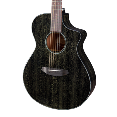 Guitarra Electroacústica Modelo Sustentable Rainforest S Concert Black Gold Ce African Mahogany-African Mahogany. Breedlove Rfsc11Cebg