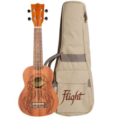 Flight Ukelele Soprano Nus350 Dc C/Funda Nus350 Dc